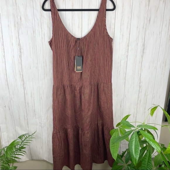 Frye "Space Dye Ikat" Midi Dress NWT - Picture 8 of 9